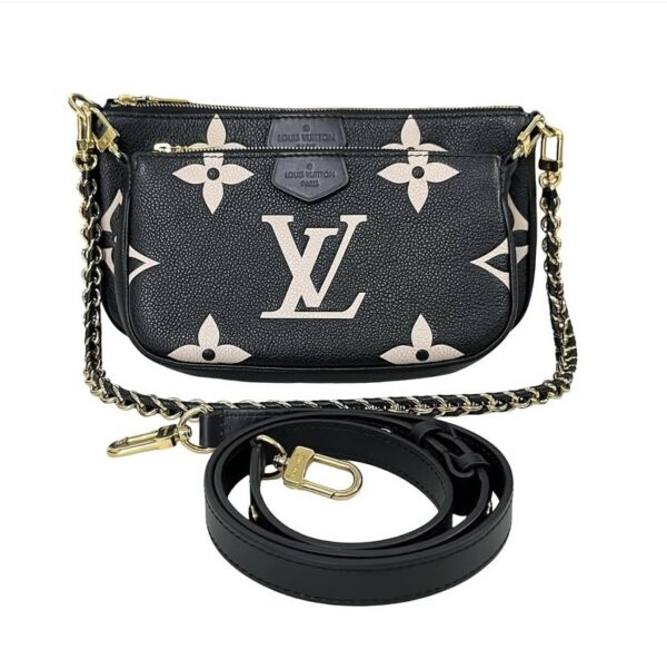 LV EMPREINTE MULTI POCHETTE BICOLOR MICROCHIP
