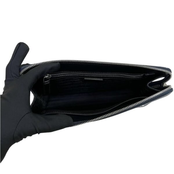 PRADA 2VF056 SAFFIANO CLUTCH NAVY BLUE - Image 3