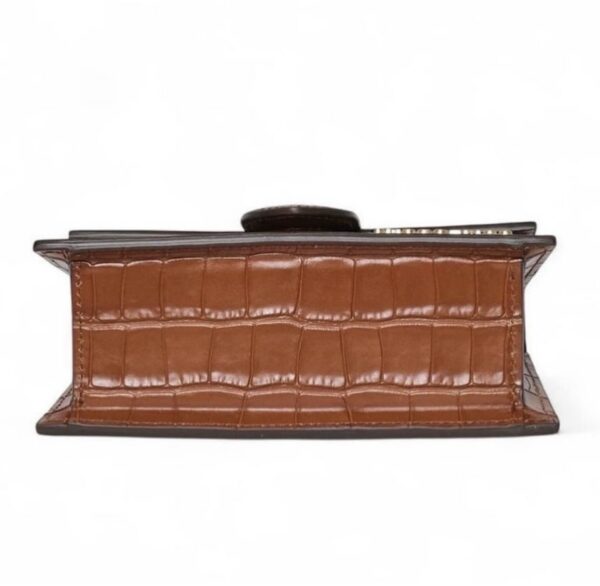 BNEW JACQUEMUS CROC EMBOSSED BAMBINO BROWN - Image 2