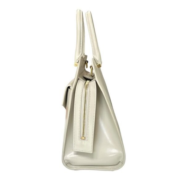YSL SMALL UPTOWN TOTE WHITE - Image 8