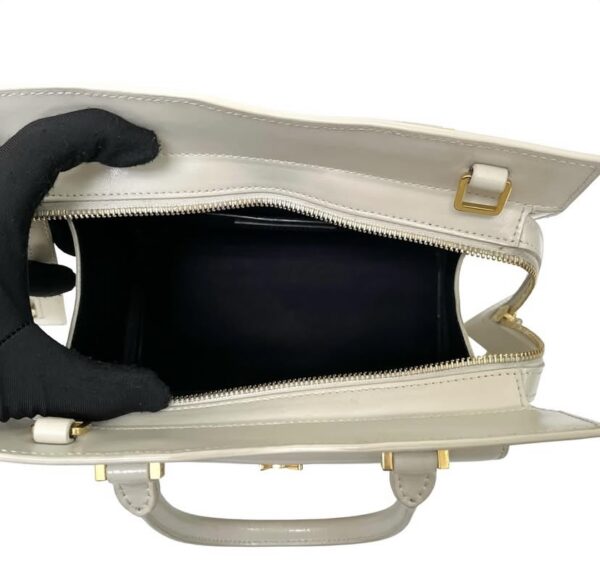 YSL SMALL UPTOWN TOTE WHITE - Image 2