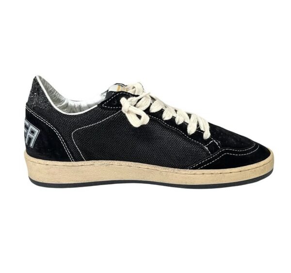 GOLDEN GOOSE BALL STAR D3 SUEDE & MESH LOW TOP SNEAKERS 36 BLACK - Image 4