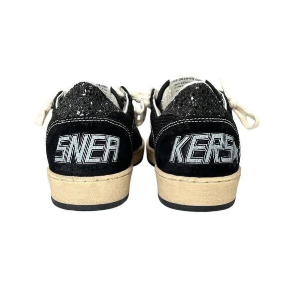 GOLDEN GOOSE BALL STAR D3 SUEDE & MESH LOW TOP SNEAKERS 36 BLACK - Image 3