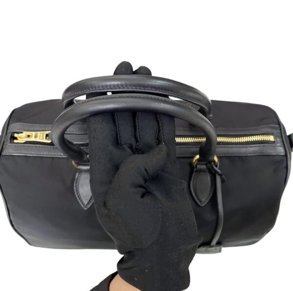 PRADA 1BB676 TESSUTO SOFT CALF BLACK - Image 6