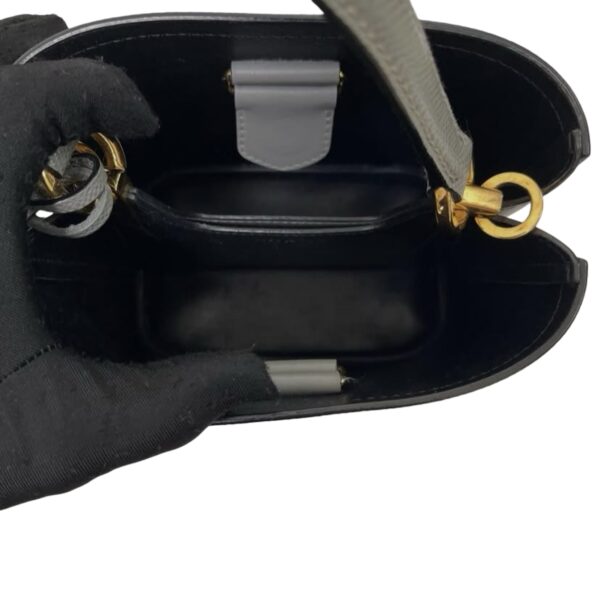 PRADA 1BA217 SAFFIANO PANIER GRAY - Image 9