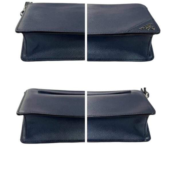 PRADA 2VF056 SAFFIANO CLUTCH NAVY BLUE - Image 2