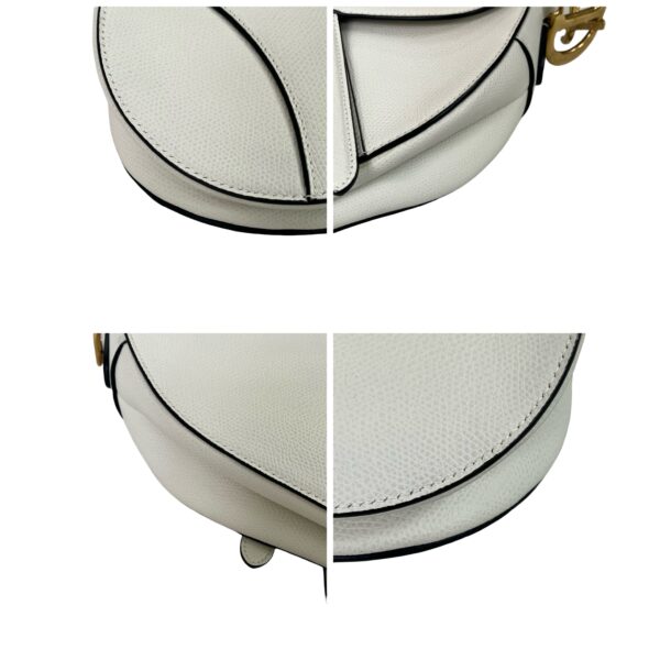 CHRISTIAN DIOR MEDIUM SADDLE WHITE - Image 2