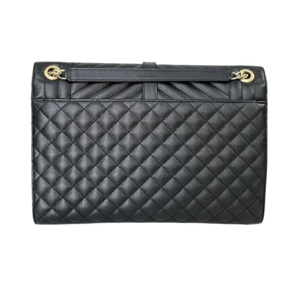 YSL LARGE TRI QUILT ENVELOPE GHW BLACK - Image 6