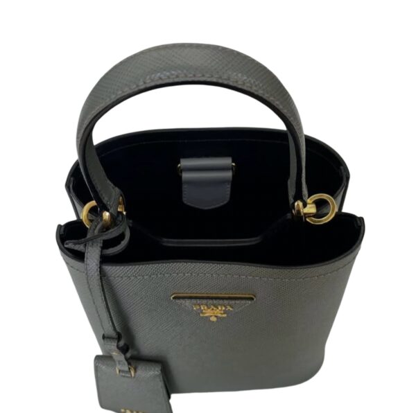 PRADA 1BA217 SAFFIANO PANIER GRAY - Image 6