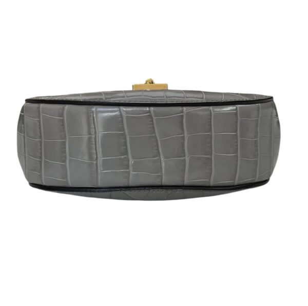 CHLOE CROC EMBOSSED MINI DREW GHW GRAY - Image 4