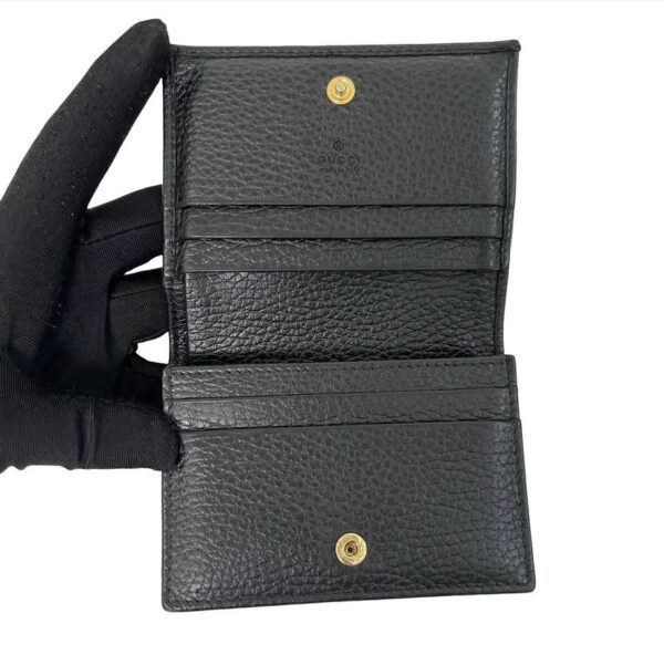 GUCCI MARMONT COMPACT WALLET BLACK - Image 4