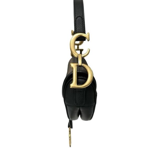 CHRISTIAN DIOR MINI SADDLE BLACK - Image 5