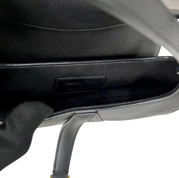 CHRISTIAN DIOR MINI SADDLE BLACK - Image 10