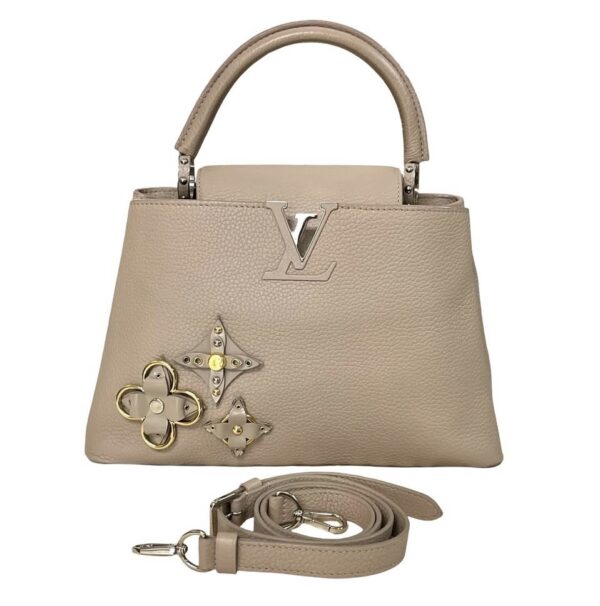 LV CAPUCINES GALET FLOWER PM NUDE MICROCHIP - Image 2