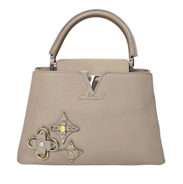 LV CAPUCINES GALET FLOWER PM NUDE MICROCHIP - Image 3
