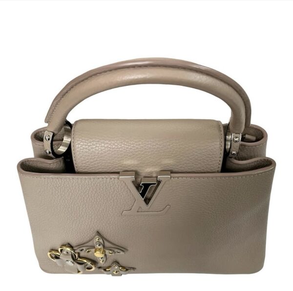 LV CAPUCINES GALET FLOWER PM NUDE MICROCHIP - Image 7