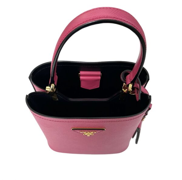 PRADA 1BA212 SAFFIANO SMALL PANIER FUCSHIA PINK - Image 7