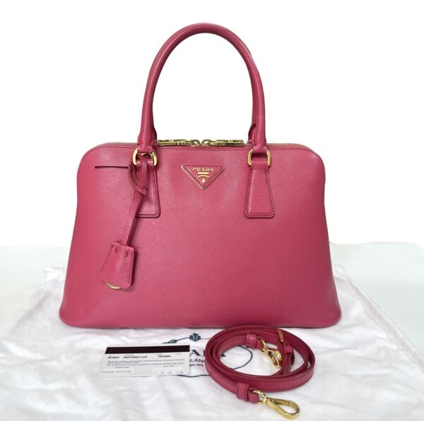 PRADA BL0837 SAFFIANO LUX FUCSHIA PINK