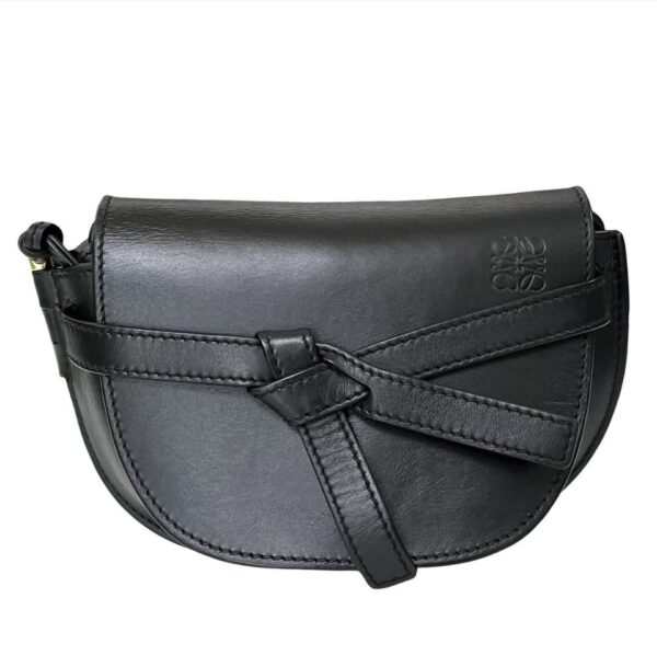 LOEWE MINI GATE LOGO STRAP BLACK - Image 2