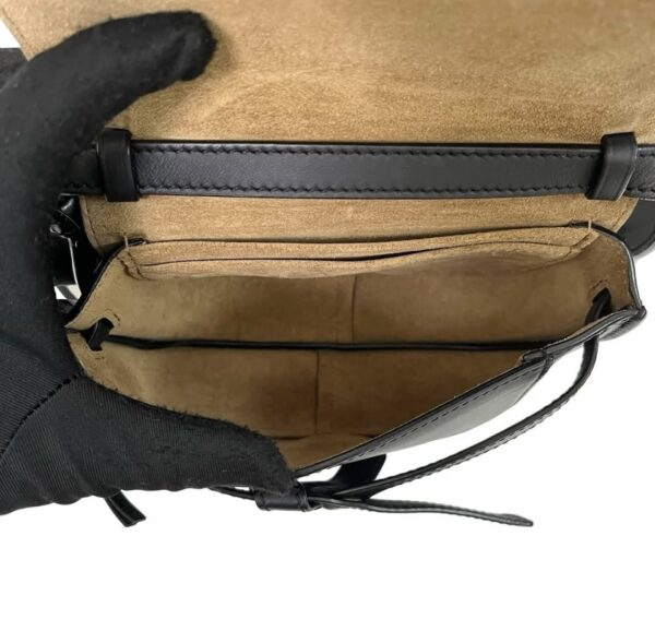 LOEWE MINI GATE LOGO STRAP BLACK - Image 9