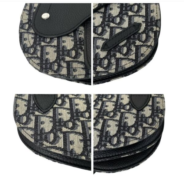 CHRISTIAN DIOR OBLIQUE SADDLE MESSENGER BAG - Image 9