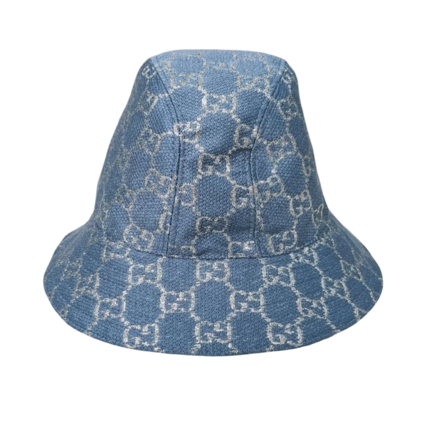 BNEW GUCCI DENIM BUCKET HAT XS 55CM - Image 3