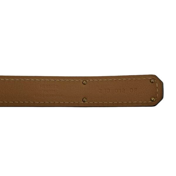 HERMES KELLY  BELT BLACK/GOLD - Image 5