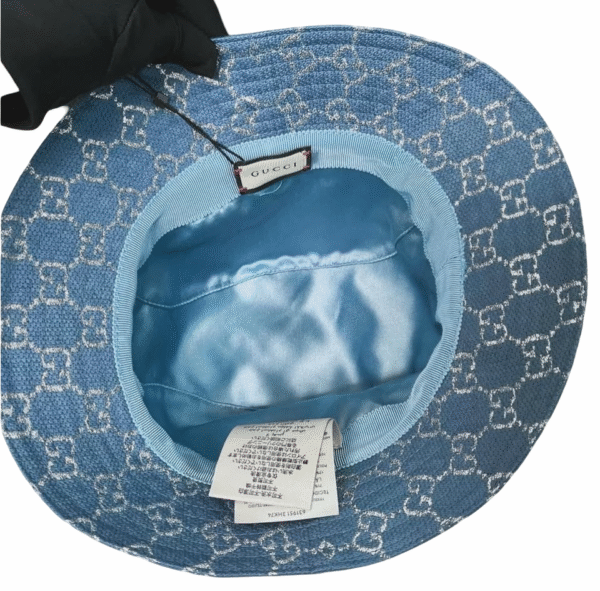BNEW GUCCI DENIM BUCKET HAT XS 55CM - Image 5