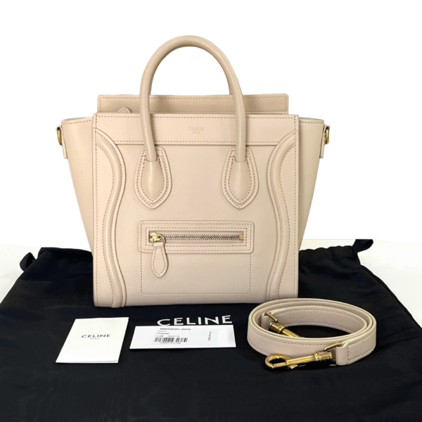 CELINE NANO LUGGAGE POUDRE PINK