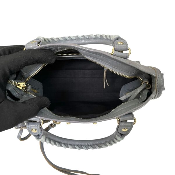 BALENCIAGA MINI CITY METALLIC EDGE GRAY - Image 9