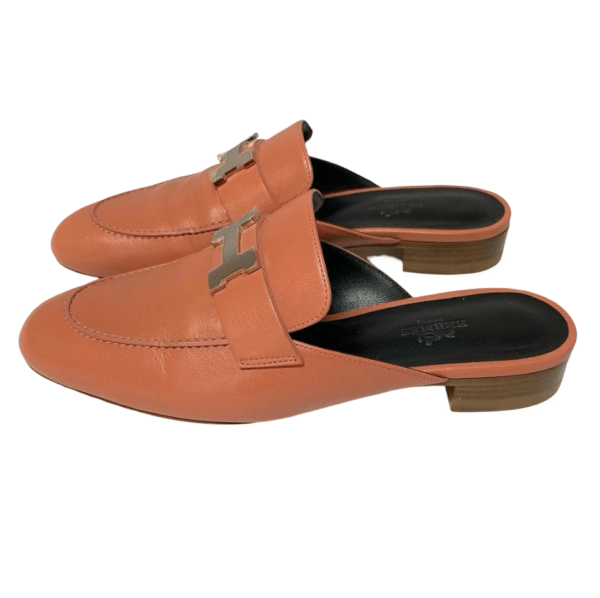 HERMES MULES ROUGH BLUSH 36.5 - Image 7