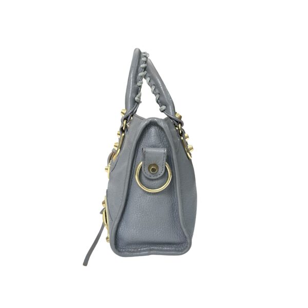 BALENCIAGA MINI CITY METALLIC EDGE GRAY - Image 5