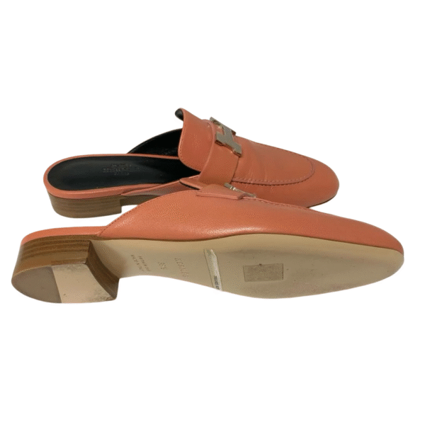HERMES MULES ROUGH BLUSH 36.5 - Image 6