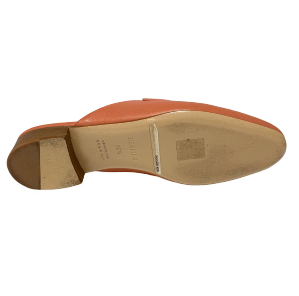 HERMES MULES ROUGH BLUSH 36.5 - Image 8