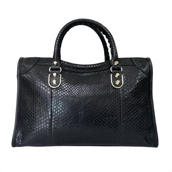 BALENCIAGA SMALL CITY METALLIC EDGE BLACK - Image 5