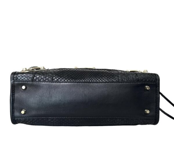 BALENCIAGA SMALL CITY METALLIC EDGE BLACK - Image 9