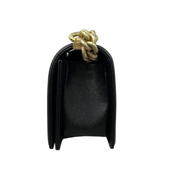 CHANEL CAVIAR SMALL LE BOY BLACK SER 30 - Image 3