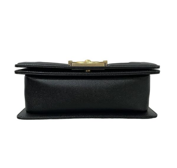 CHANEL CAVIAR SMALL LE BOY BLACK SER 30 - Image 7