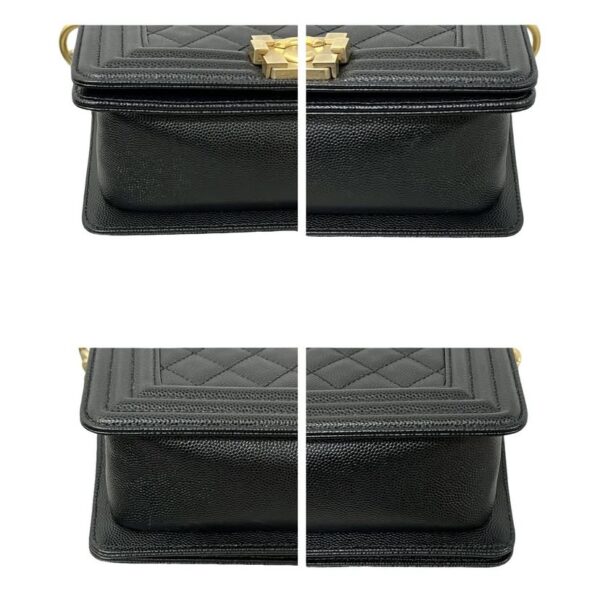 CHANEL CAVIAR SMALL LE BOY BLACK SER 30 - Image 8