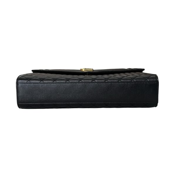 YSL TRI QUILT LARGE ENVELOPE GHW BLACK - Image 8