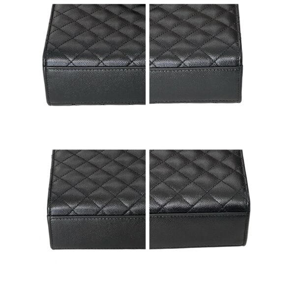 YSL TRI QUILT LARGE ENVELOPE GHW BLACK - Image 9