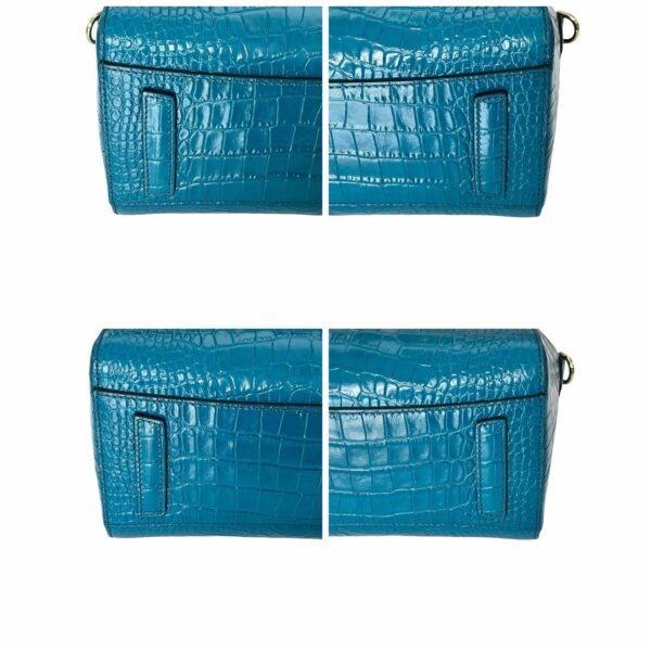 GIVENCHY CROC EMBOSSED MINI ANTIGONA TEAL BLUE - Image 10