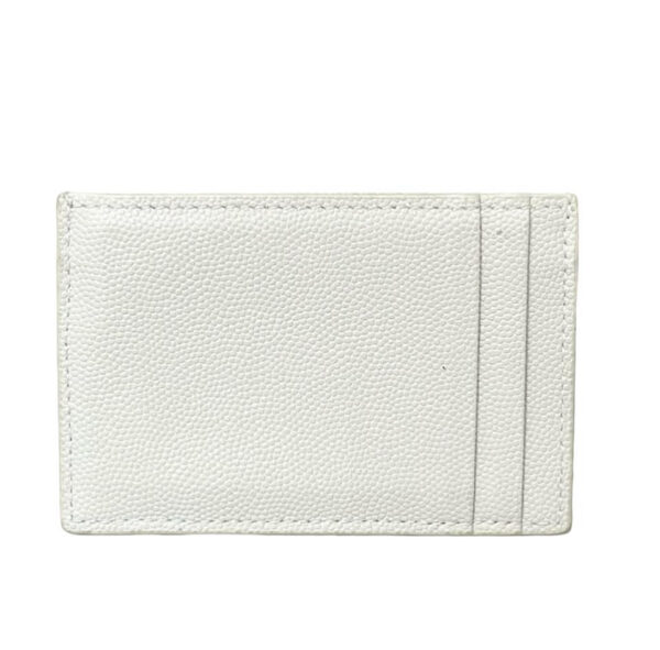 YSL UPTOWN CARD HOLDER GHW WHITE - Image 4