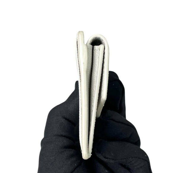 YSL UPTOWN CARD HOLDER GHW WHITE - Image 3