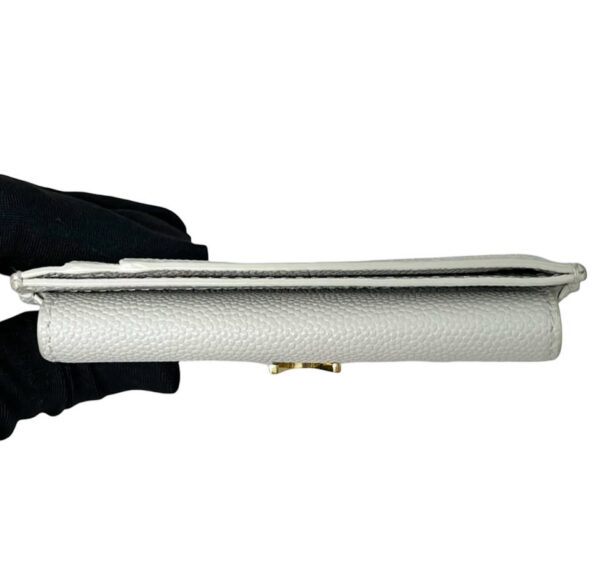YSL UPTOWN CARD HOLDER GHW WHITE - Image 7