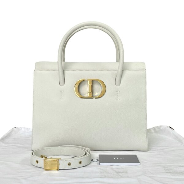CHRISTIAN DIOR LARGE ST. HONORE TOTE BAG WHITE