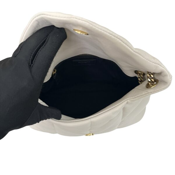 YSL SMALL LOULOU PUFFER GHW IVORY - Image 11