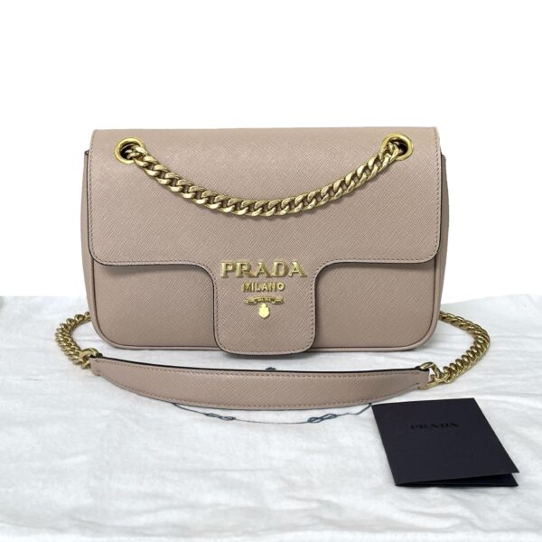 PRADA 1BD193 SAFFIANO FLAP CIPRIA