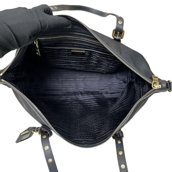PRADA TESSUTO 2 WAY BAG BLACK - Image 9
