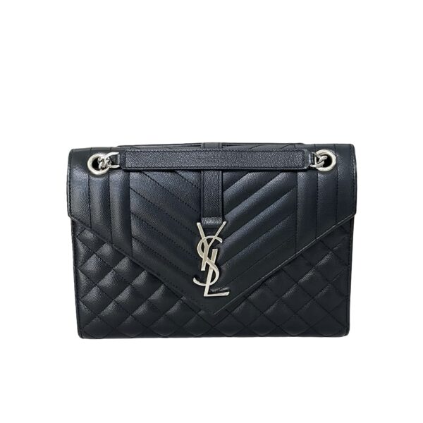 YSL MEDIUM TRIQUILT ENVELOPE SHW BLACK - Image 3